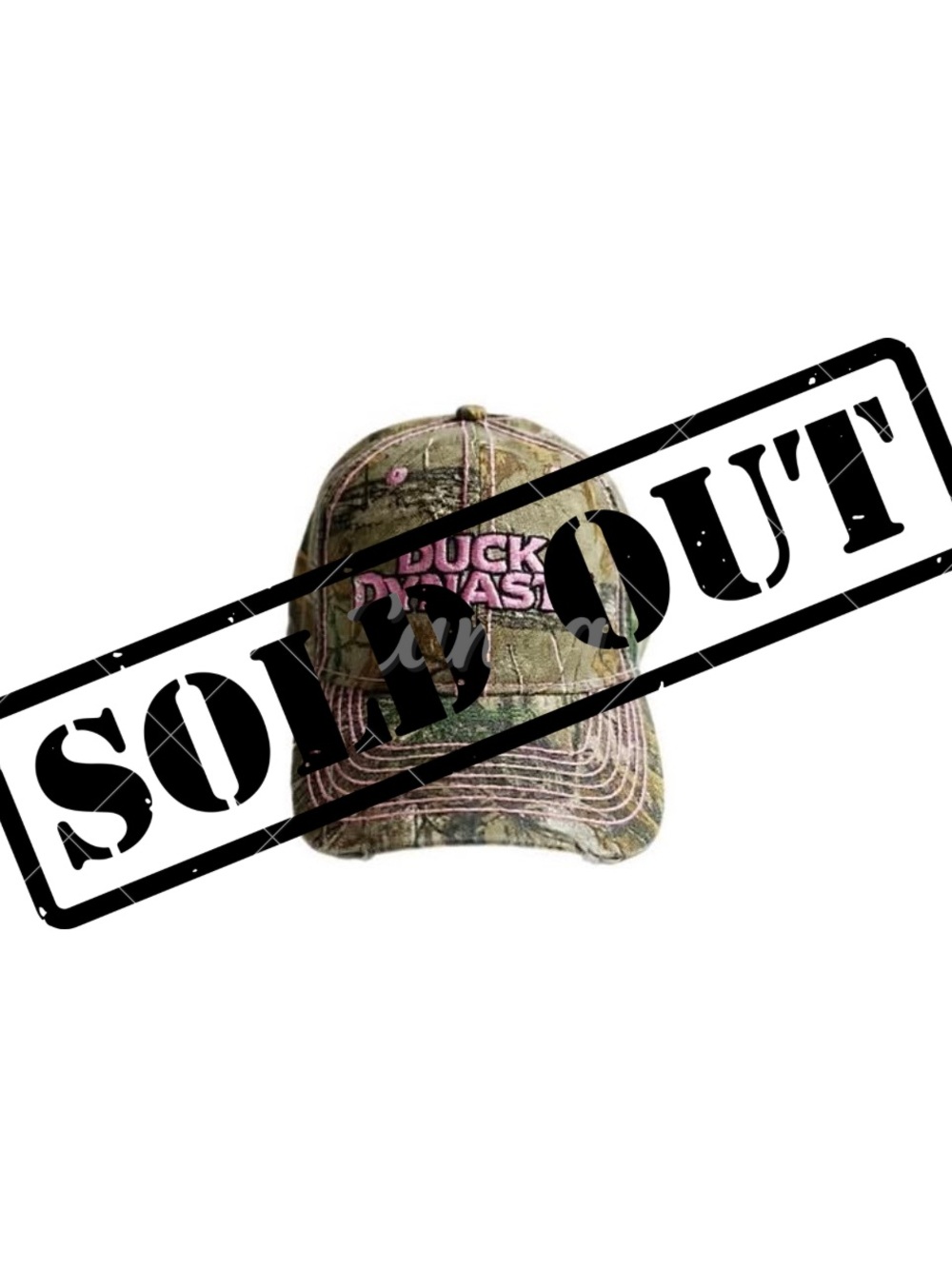 Duck Dynasty Distressed Camo Rhinestone Embellished Hat